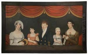 A Prosperous Family Of Five by Ammi Phillips