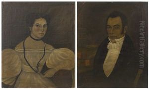 Portraits Of A Man And Woman by Ammi Phillips