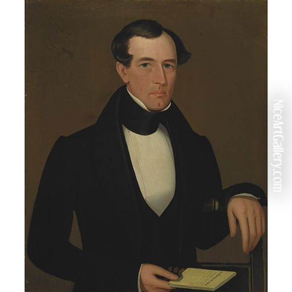 Portrait Of A Gentleman Holding A Book: Agriculture - view 1