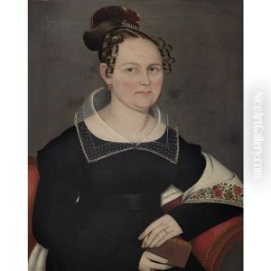 Fashionable Lady With Shawl And Book