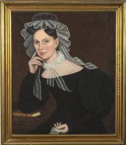 Portrait Of Elizabeth Hardenbergh Dewitt by Ammi Phillips