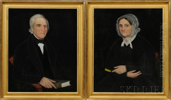 Pair Of Portraits Of A Gentleman And A Lady - view 1