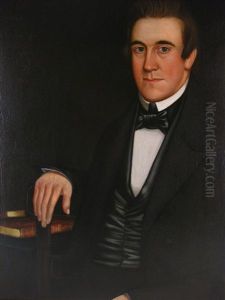 Portrait Of A Man In Black With Books