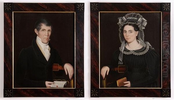 Abigail Reynolds Reed (+ Philo Reed Of Amenia, New York; Pair) - view 1
