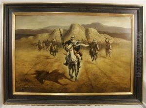 Arabs On Horseback by Ammi Phillips