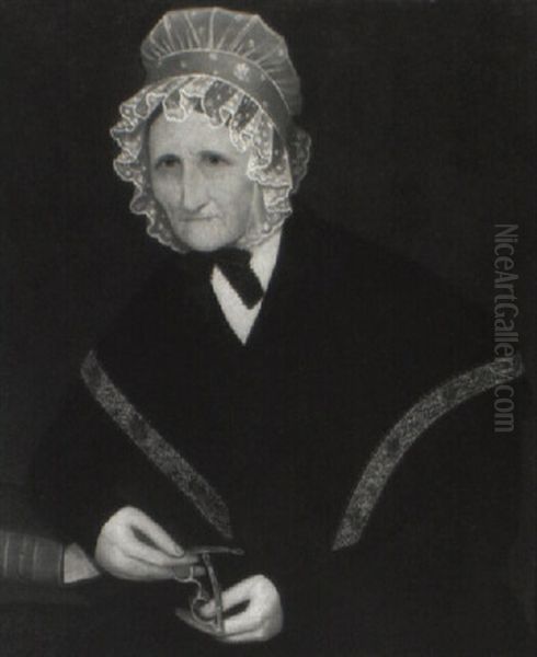 Portrait Of An Elderly Woman With Spectacles - view 1