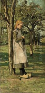 Knitting In The Garden by Paul Bodifee