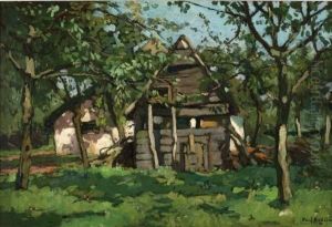 Schuurtjes In De Boomgaard by Paul Bodifee