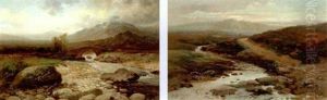 Evening At Killin (+ Amongst The Grampians; Pair) by Charles Gustav Louis Phillips