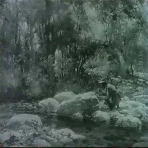 A Skillful Angler by Charles Gustav Louis Phillips