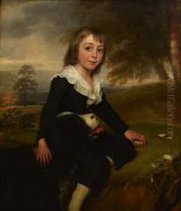 A Portrait Of A Young Boy, Thought To Be William Milton Bridges Of Burton Park, Sussex, England by Thomas Phillips