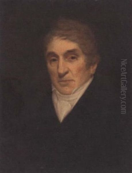 Portrait Of Samuel Thornton In A Black Jacket And White Cravat - view 1
