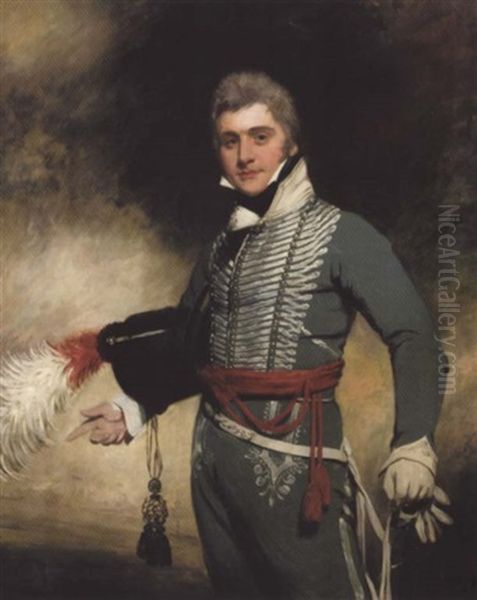 Portrait Of Lieutenant John David Duval Of The 27th Light Dragoons - view 1