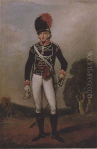 Portrait Of An Officer Of The 3rd Or King's Light Dragoons - view 1