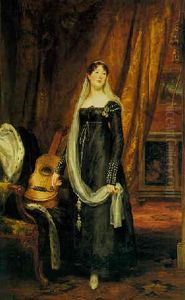 Portrait Of Elizabeth Cochrane-johnstone Aged 17 by Thomas Phillips