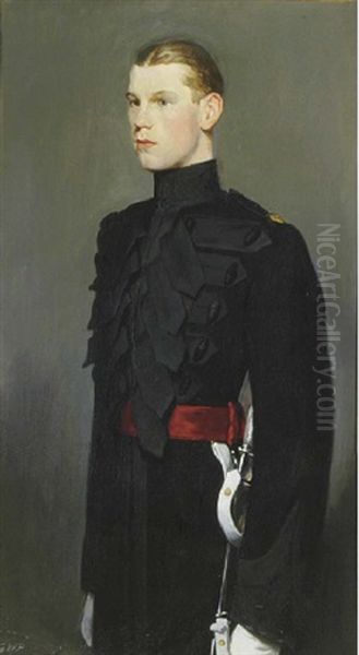 Portrait Of Lieutenant Aymes, Three-quarter-length, In Military Uniform - view 1