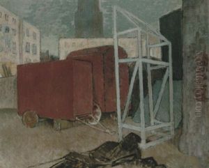 Square At Ostend (evening) by Glyn Warren Philpot