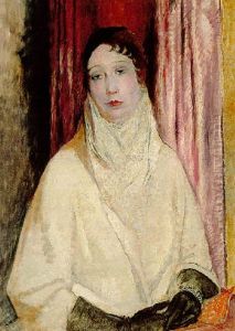 Portrait Of Madame C. D' A by Glyn Warren Philpot