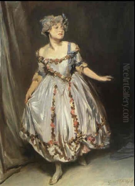 Mrs. Emile Mond Dressed For The Chelsea Arts Ball - view 1