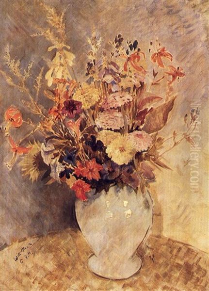 Garden Flowers In A Vase - view 1