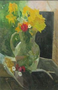 Pot Whit Yellow Flowers by Alexandru Phoebus