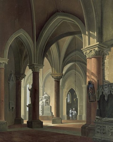 Das Innere Eines Gotischen Kirchenraums - view 1