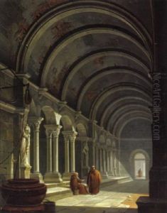 Interno Di Un Convento Romanico