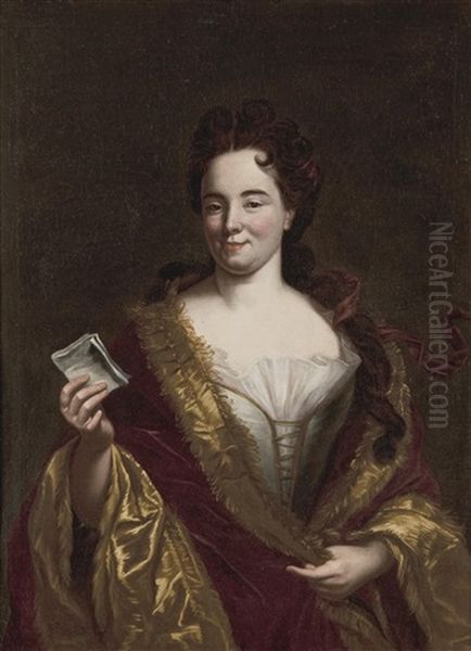 Bildnis Einer Jungen Adeligen Dame Mit Einem Billet - view 1