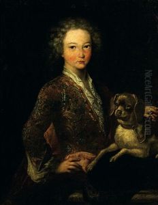 Portrait D'enfant Et Son Chien Portrait D'enfant Et Son Chien
