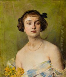 Portret Mlodej Damy by Henryk Piatkowski