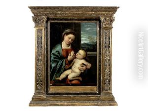 The Madonna And Child by Calisto Piazza