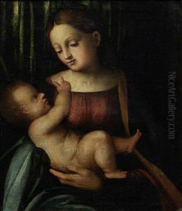 The Madonna And Child by Calisto Piazza