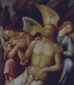 Cristo Deposto Tra Gli Angeli by Calisto Piazza