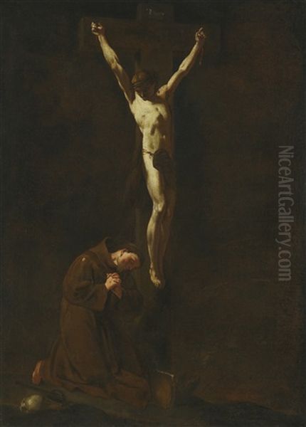 Christ On The Cross With Saint Francis - view 1