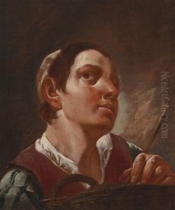 Ein Junger Mann Mit Einem Korb by Giovanni Battista Piazzetta
