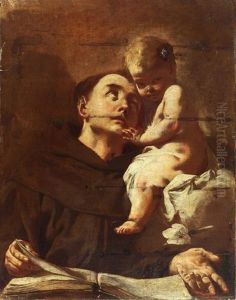 Der Heilige Antonius Mit Dem Jesuskind