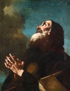 Der Heilige Franz De Paula -  San Franceco De Paula by Giovanni Battista Piazzetta