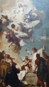 The Assumption Of The Virgin by Giovanni Battista Piazzetta