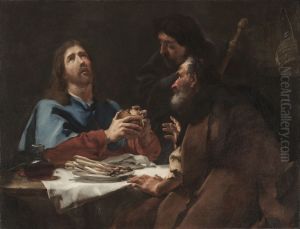 The Supper At Emmaus by Giovanni Battista Piazzetta