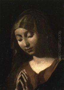 The Madonna At Prayer by Giovanni Battista Piazzetta