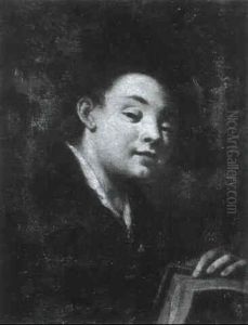 Portrait D'un Jeune Homme Avec Un Livre by Giovanni Battista Piazzetta
