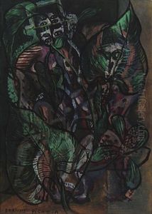 View Of Lake And Rolling Hills by Francis Picabia