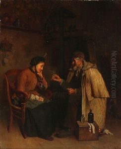 An Apothecary Pays A Visit To An Elderly Woman