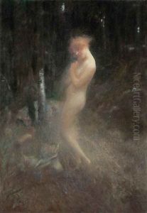 A Nymph And Forest Fairies by Georges Picard