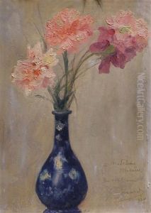 Flowers In A Vase by Georges Picard