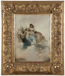 Nude Figures With Putti