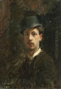 Portrait, Possibly The Artist At 18 Years Old by Louis Picard