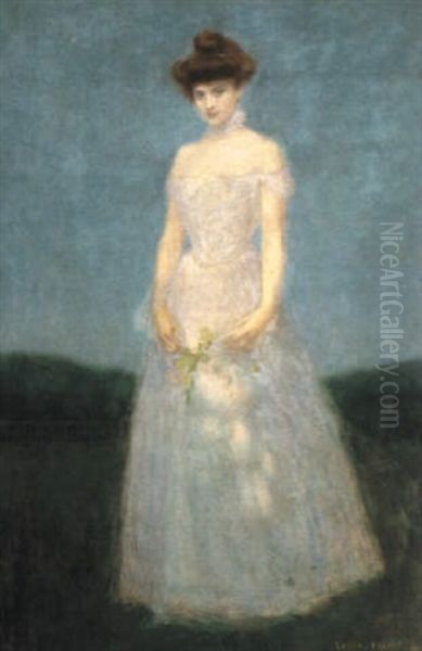 Portrait Of A Standing Lady In The Park - view 1