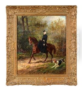 La Duchesse D'uzes En Tenue De Venerie by Oliver Pichat