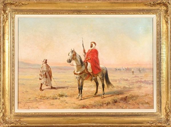 Bedouin On Horseback - view 1
